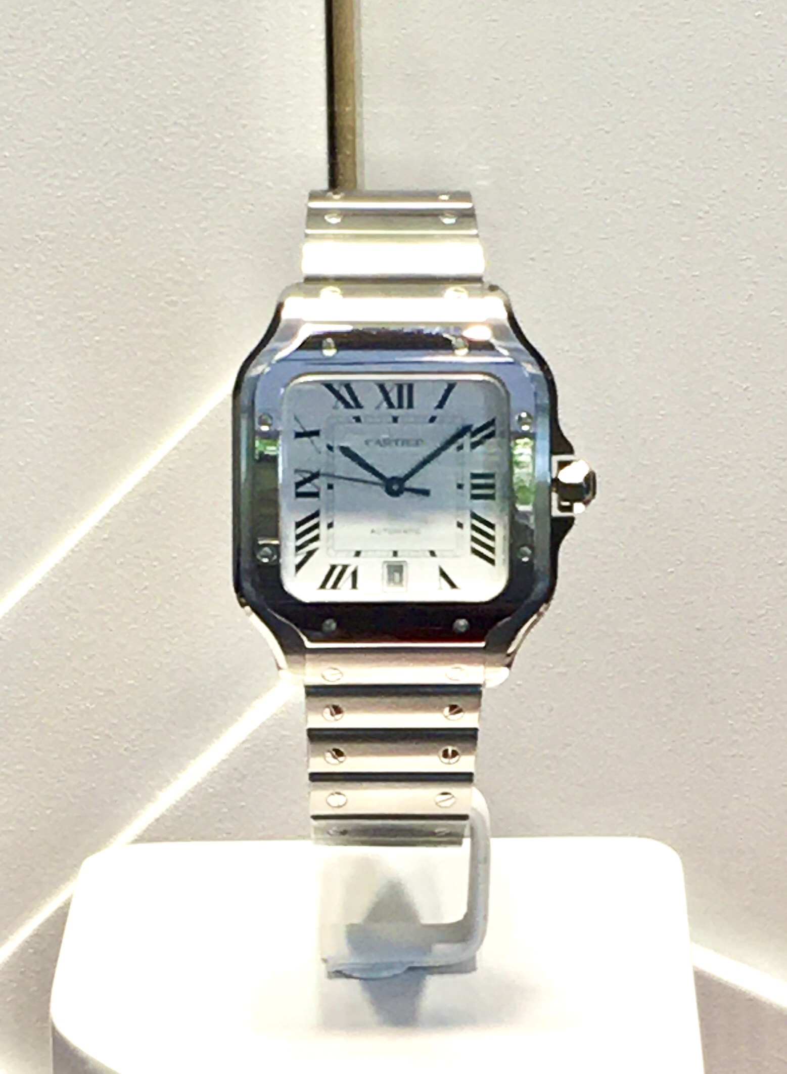 Cartier Tank dial close-up